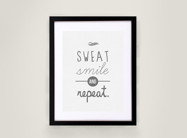 Only this Sweat, Smile, and Repeat print ($22) could make something like sweating sound so sweet.