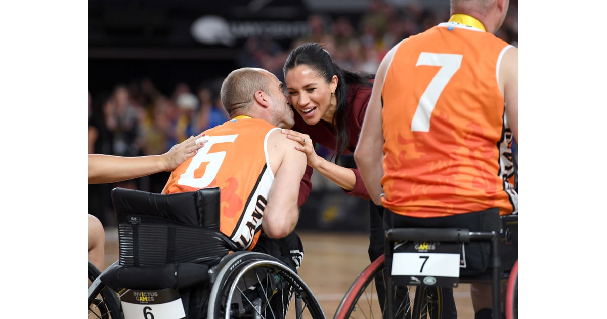 Meghan Markle Kissed on Cheek By Invictus Games Athlete ...