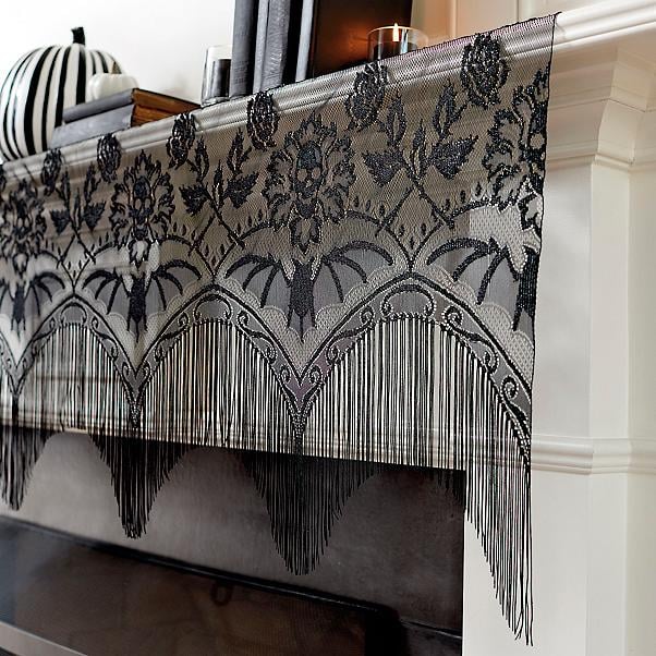Skull Damask Valance