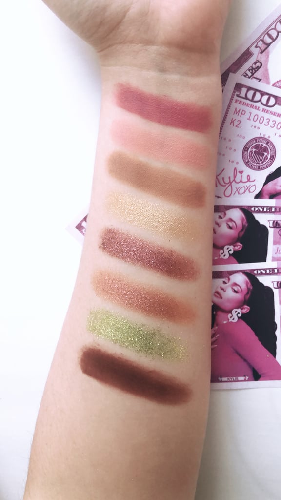 Kylie Cosmetics You're So Money Baby Pressed Powder Palette Swatches