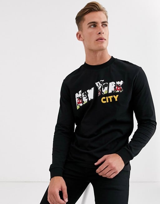 ASOS Design Disney Relaxed Long Sleeve T-Shirt