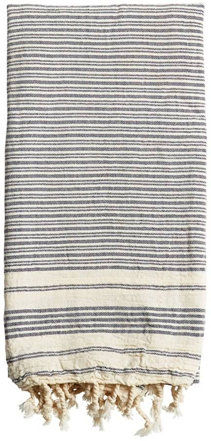 Luks Linen Cari Peshtemal Denim & Salt
