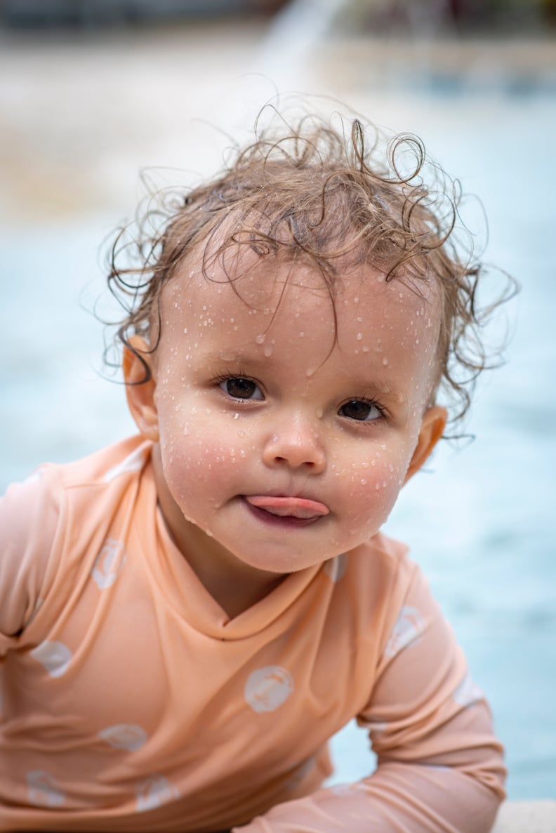 Though infants are not developed enough to learn how to swim, there are some guidelines for having them in the pool.