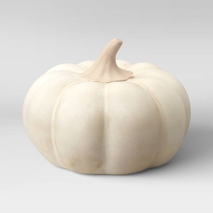 Pared-Back Pumpkin: Threshold Small Ceramic Pumpkin