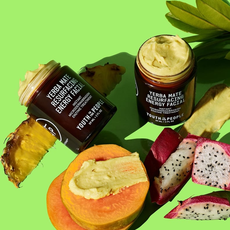 Pineapple and Papaya Enzymes: Youth To The People Yerba Mate Resurfacing + Exfoliating Energy Facial