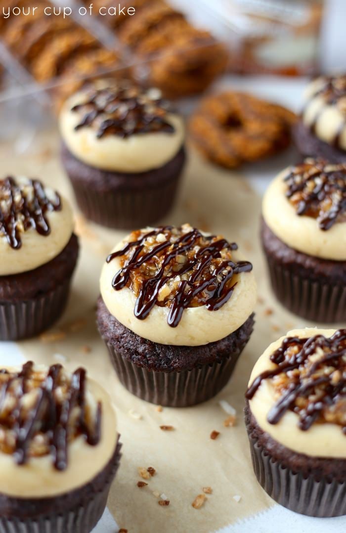 Samoa Cupcakes