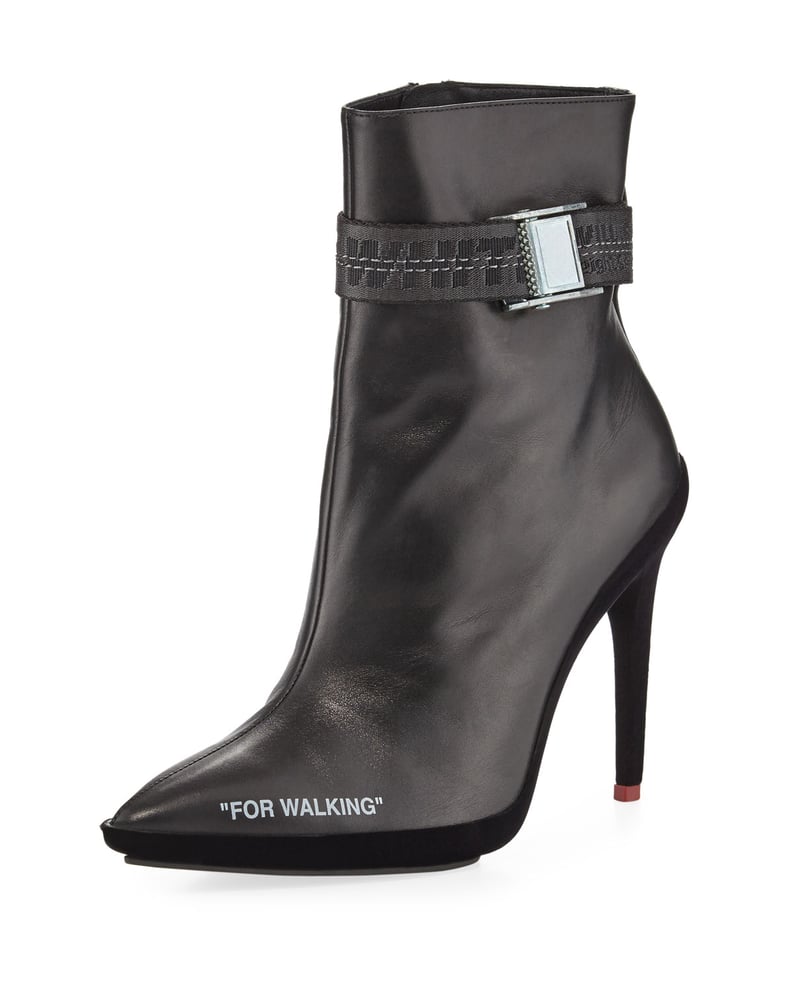 Off-White For Walking Leather Ankle Boot