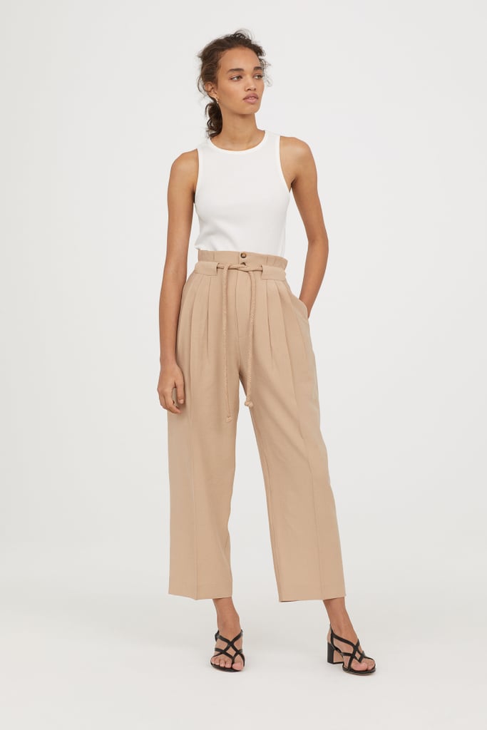 H&M Trousers With a Tie Belt