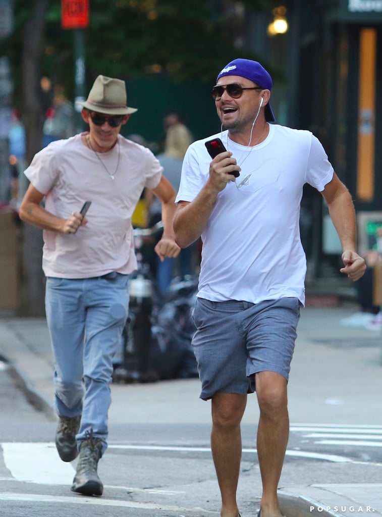 Leonardo DiCaprio Catching a Cab in NYC Pictures