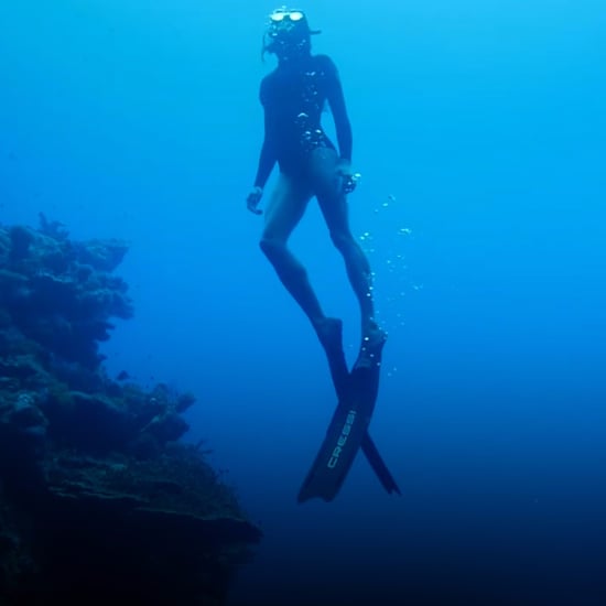 Freediver Underwater Footage