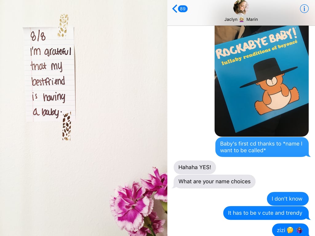 Day 8: I'm grateful my best friend is having a baby.