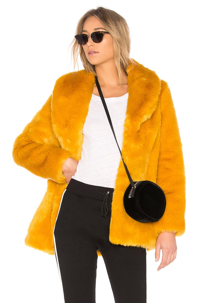 Eaves Gold Rush Faux Fur Coat