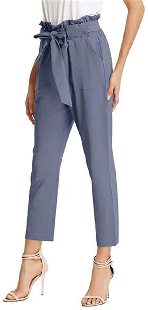 THLAI Belted High Waist Pants | Cheap Pants For Women on Amazon ...