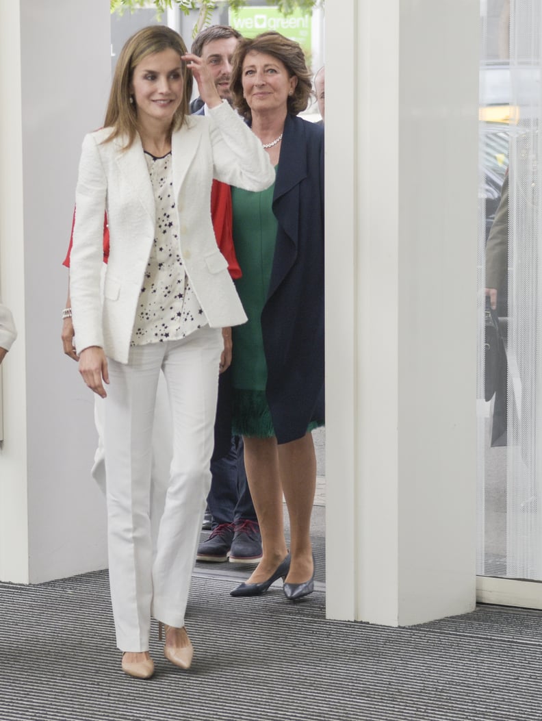 Letizia's All-White Look