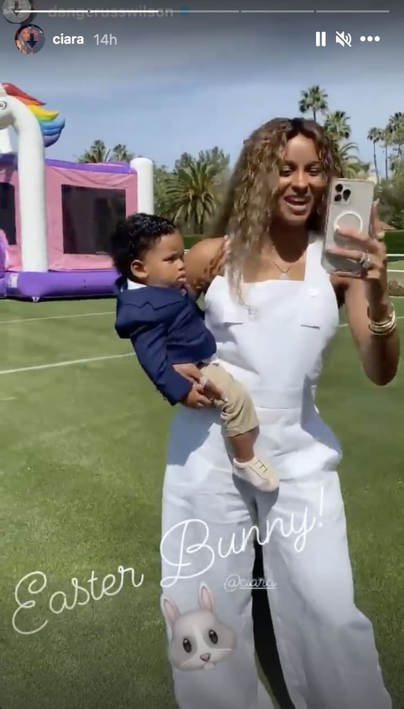 Ciara and Russell Wilson Celebrate Win's First Easter: Video