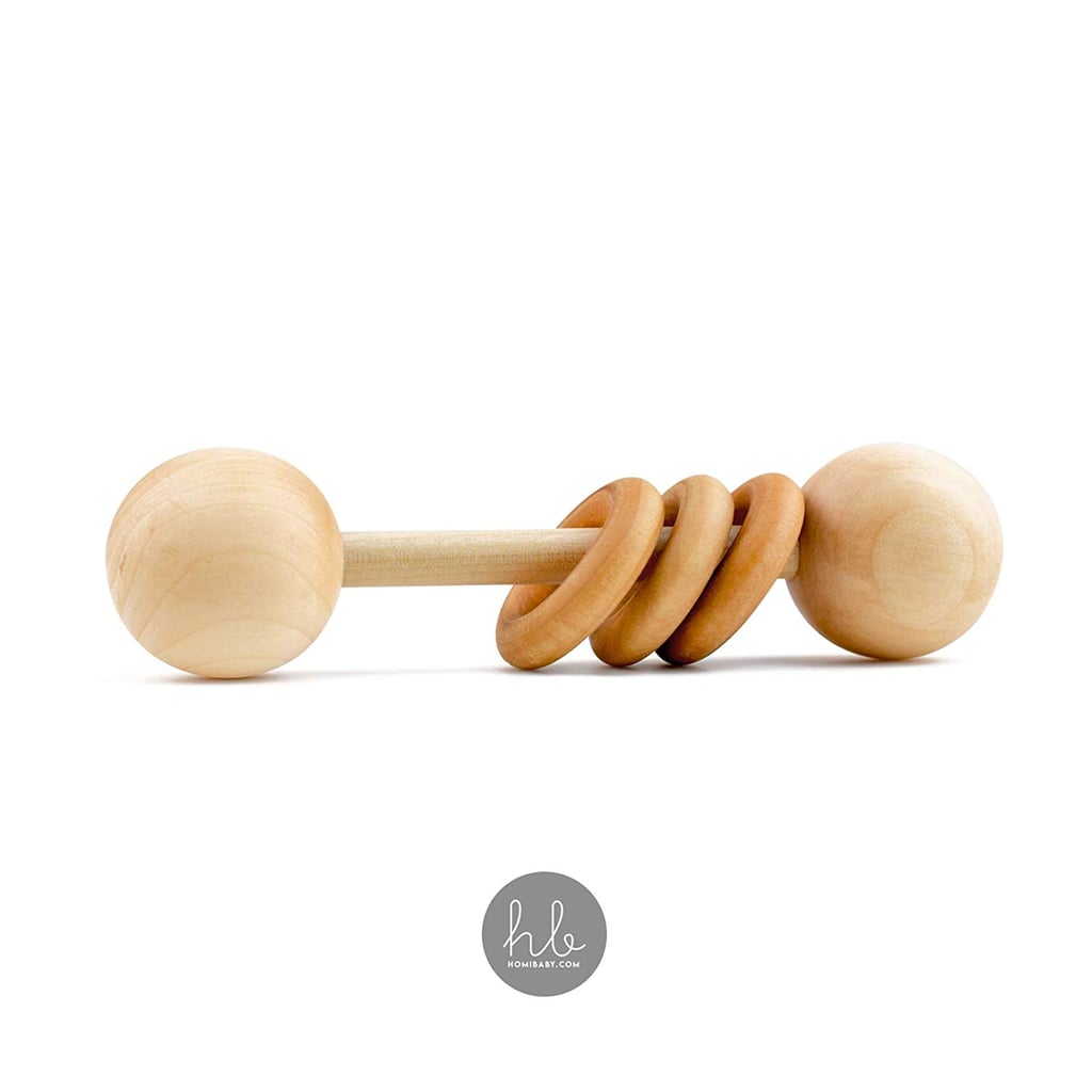For Infants: Wood Baby Rattle