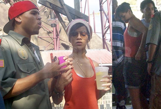 Photos of Rihanna and Chris Brown at Paramount's Kings Dominion in Virginia Photos of Rihanna and Chris Brown at Paramount's Kings Dominion in Virginia