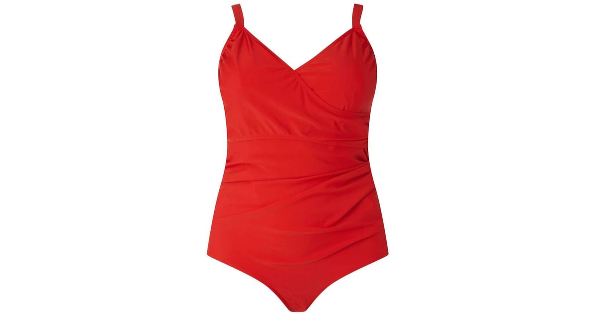 Dorothy Perkins Junarose Curve Red Wrap Swimsuit | Alicia Keys Wearing ...