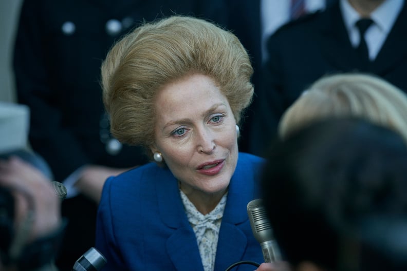 THE CROWN, Gillian Anderson as Margaret Thatcher, (Season 4, ep. 401, aired Nov. 15, 2020). photo: Des Willie / Netflix / Courtesy: Everett Collection