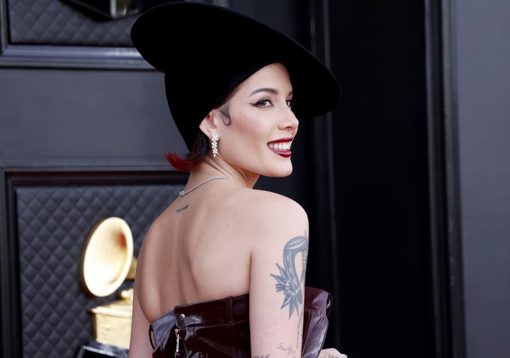 Halsey's Red-Dipped Ends at the Grammys