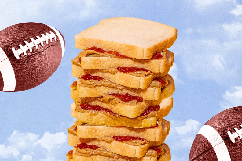 Is it healthy for NFL players to eat uncrustables brand peanut butter and jelly sandwiches?