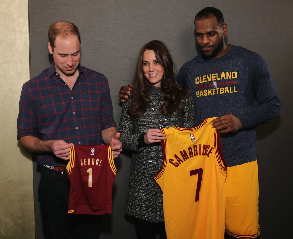 Prince William and Kate Middleton at Brooklyn Nets Game