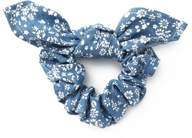 Forever 21 Floral Denim Scrunchie ($2)