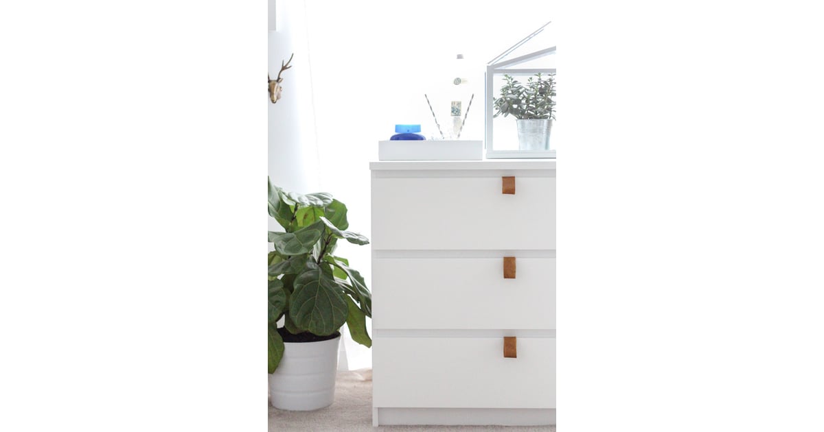 Dresser With Leather Pulls Ikea Hack DIY Projects POPSUGAR Home