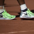 Serena Williams Sends a Powerful Message With Custom Highlighter-Green French Open Sneakers