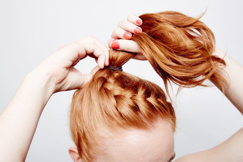 Beach Bun Braid: Step 2