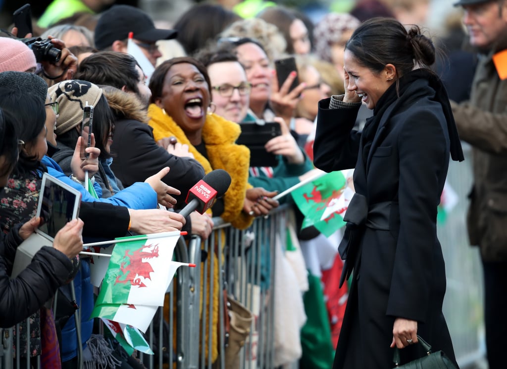 Prince Harry and Meghan Markle in Cardiff January 2018