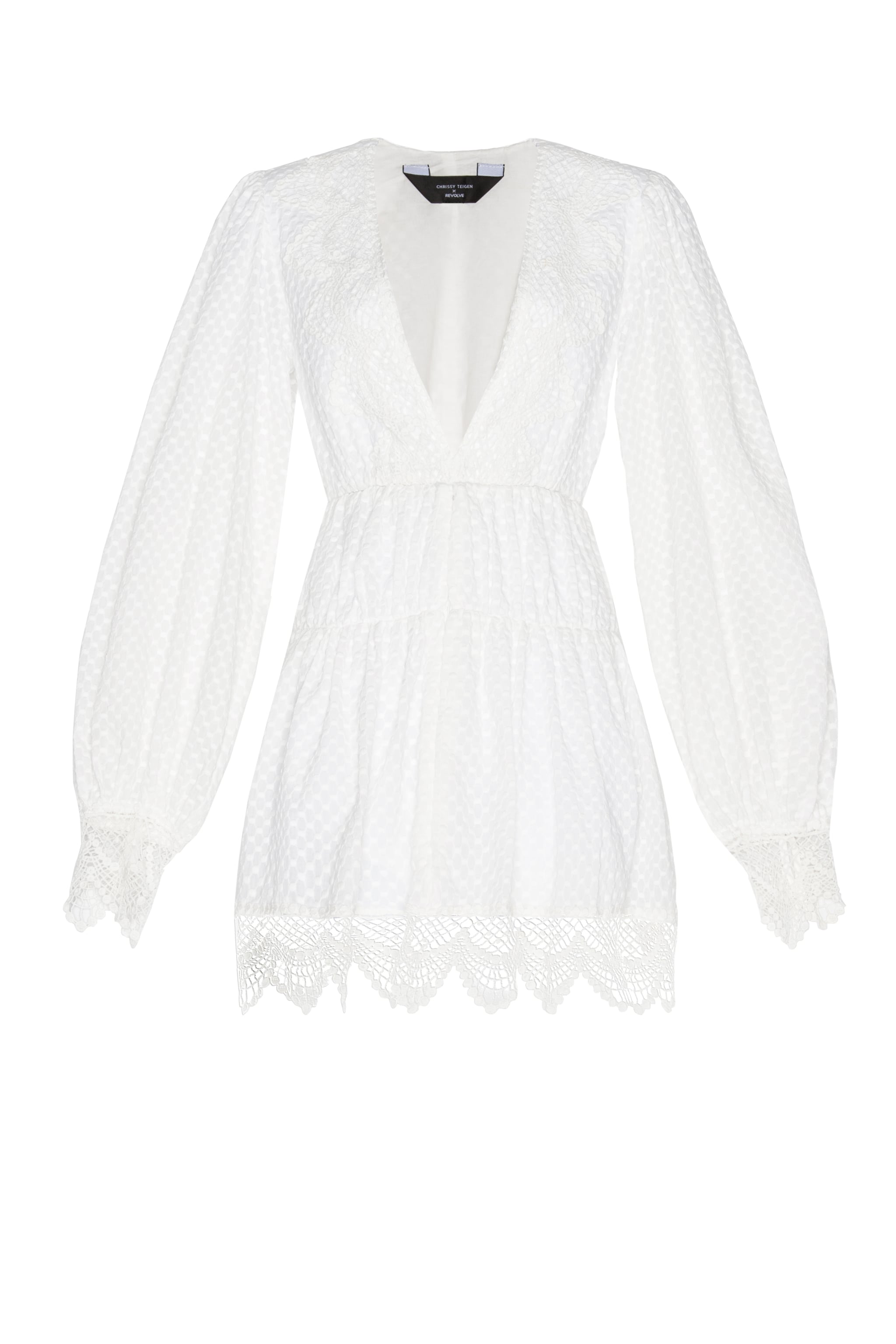 Chrissy Teigen X Revolve Coconut Cream Dress Chrissy Teigen S