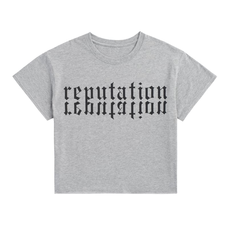 Heather Grey Reputation Crop