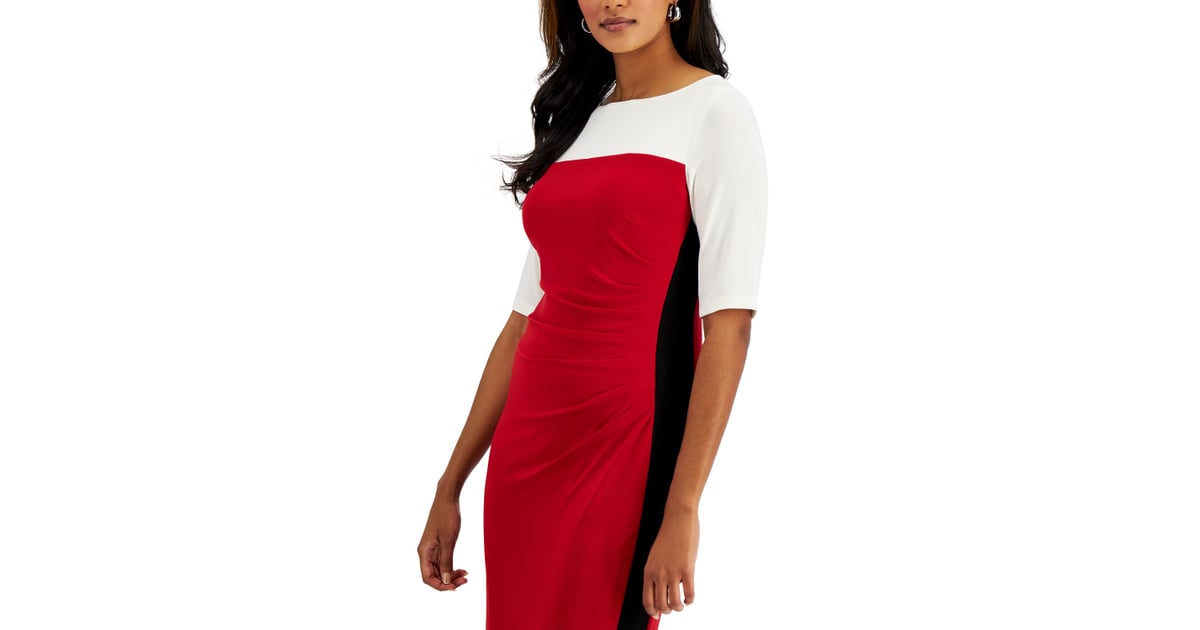 A Multicolor Dress Kasper Colorblocked Sheath Dress Shop Macy's