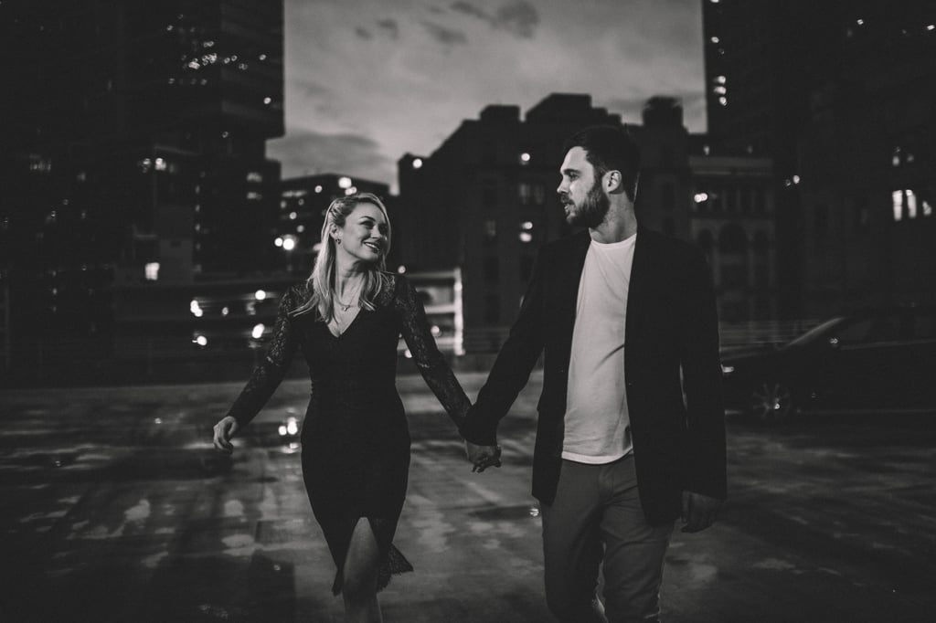 Pizza City Engagement Shoot POPSUGAR Love & Sex