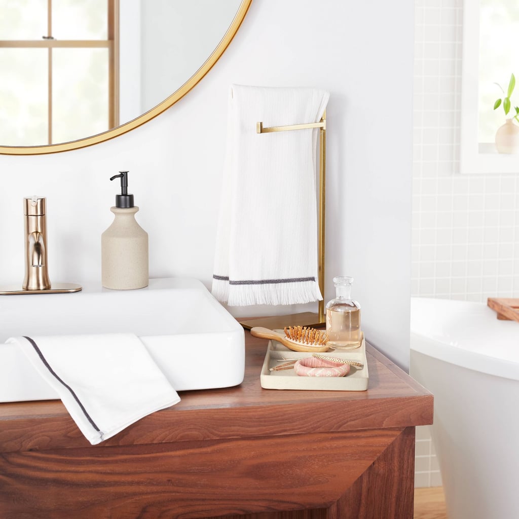 For Organised Counters: Threshold designed with Studio McGee Textured Ceramic Divided Organiser Tray