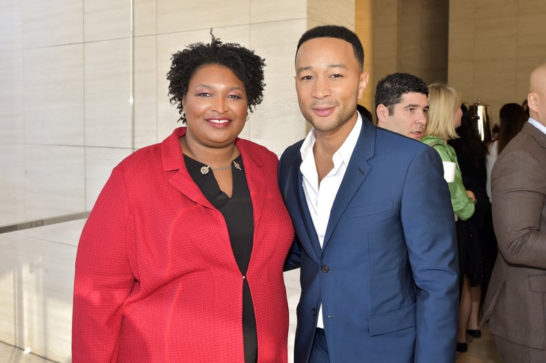 Stacey Abrams and John Legend