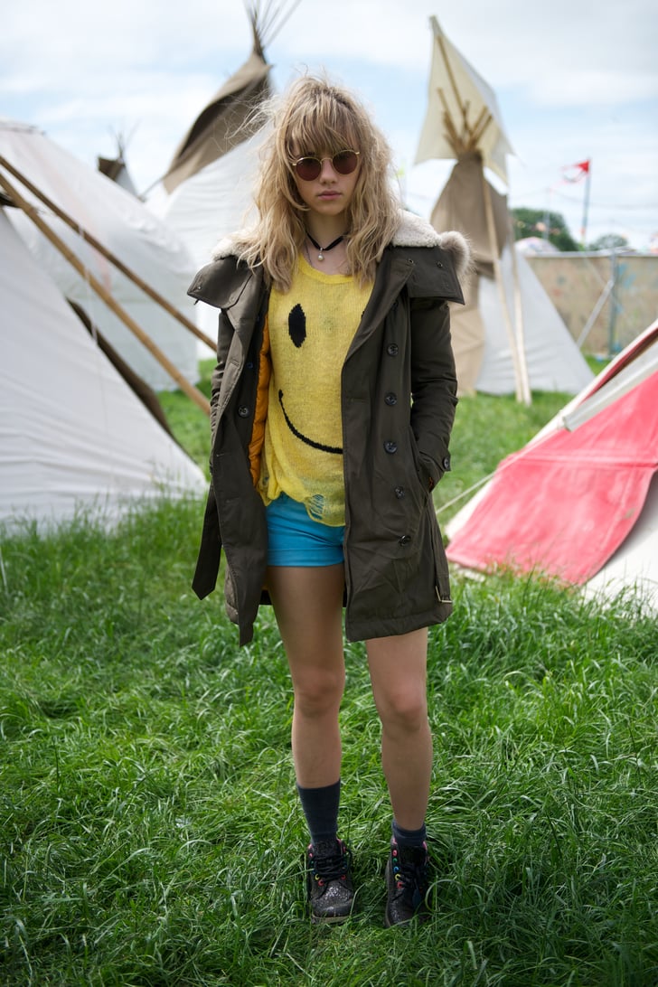 Suki Waterhouse, 2013 | British Celebrity Style at Glastonbury Festival ...