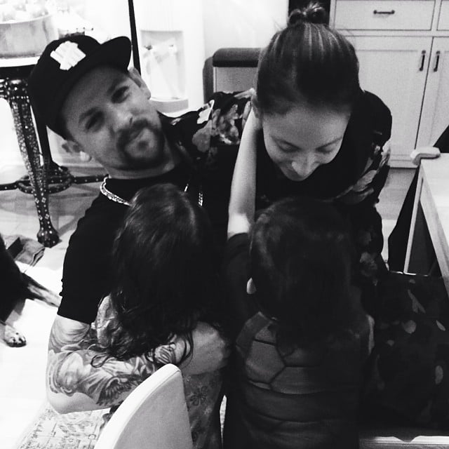 Joel Madden savored a family moment with Harlow, Sparrow, and Nicole Richie.
Source: Instagram user joelmadden