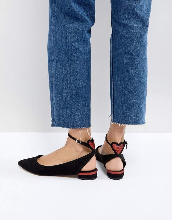 ASOS Lush Valentines Ballet Flats | Best Valentine's Day Products From ...