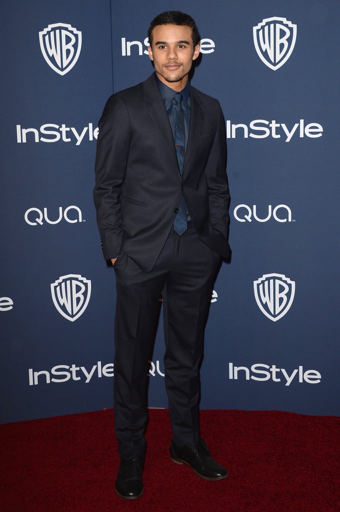 Glee's Jacob Artist suited up for the event.