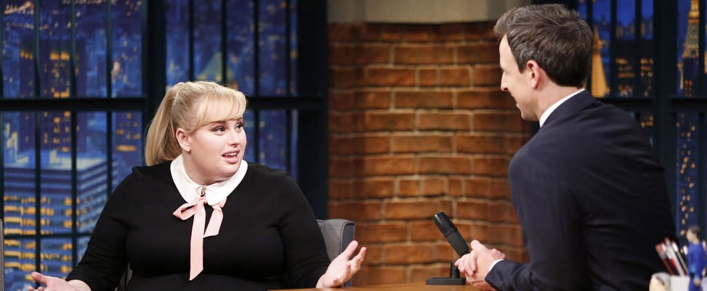Rebel Wilson's First Headshot on Seth Meyers February 2016