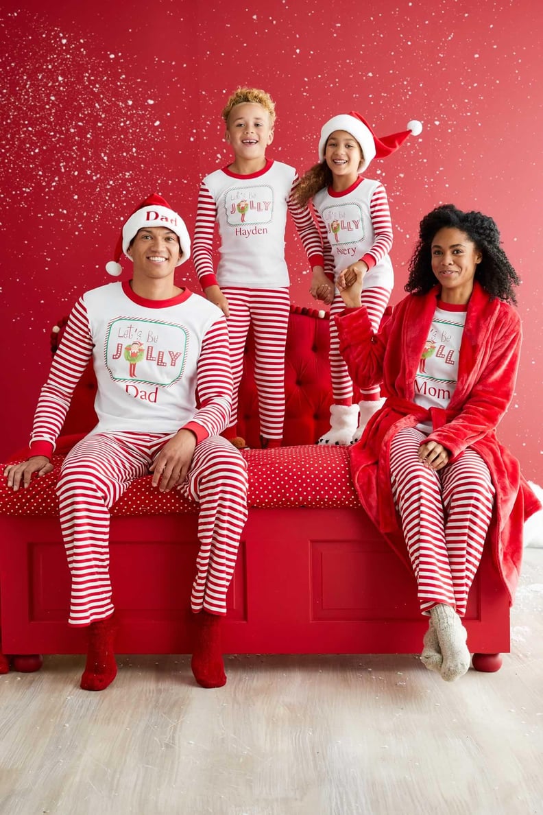 We Are A Jolly Family PJ Set - Red/combo