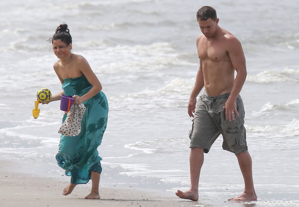 Channing Tatum and Jenna Dewan Beach Pictures 2014