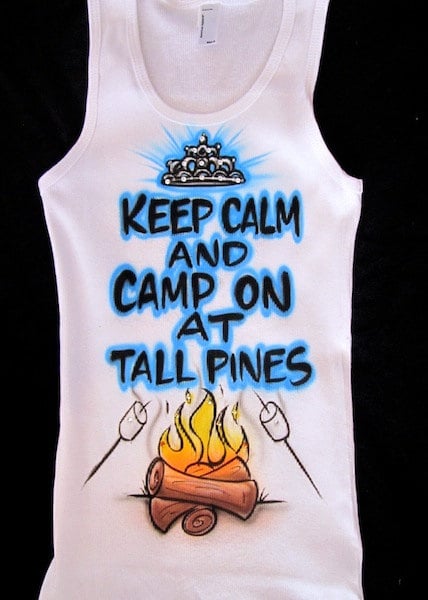 airbrushed tank top