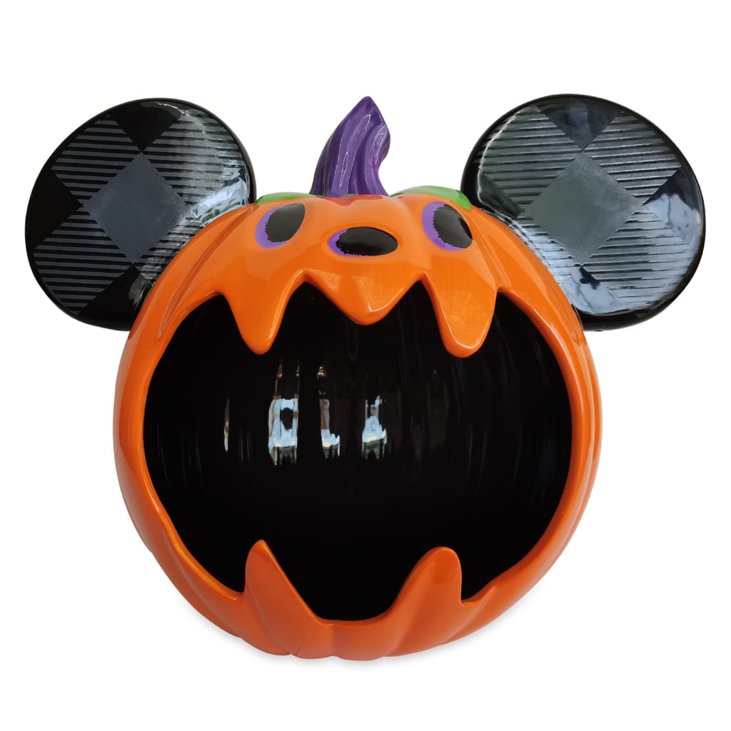 For Trick-or-Treaters: Mickey Mouse Jack-o'-Lantern Candy Bowl