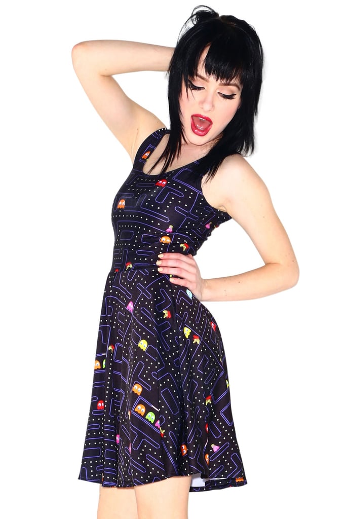 button through mini dress