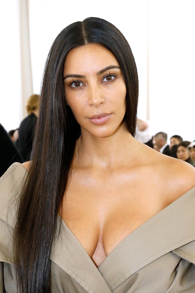 Kim Kardashian With No-Makeup Makeup in 2017