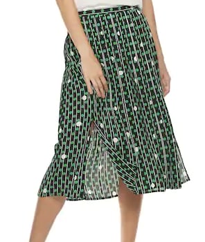 Print Midi Skirt