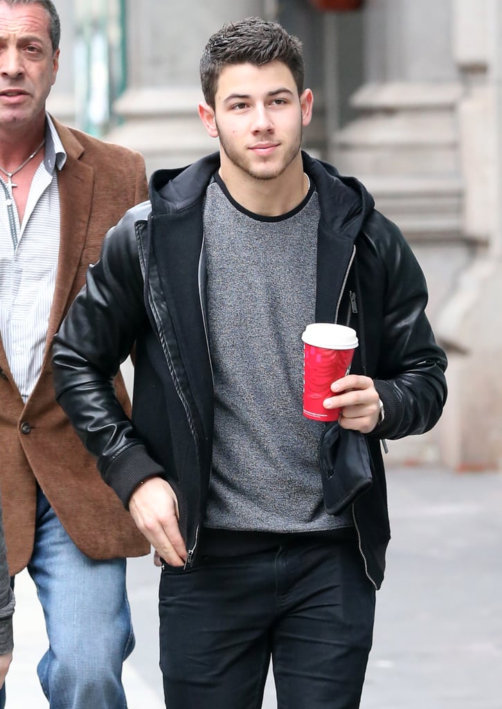 Nick Jonas stepped out in NYC with a morning coffee on Thursday.